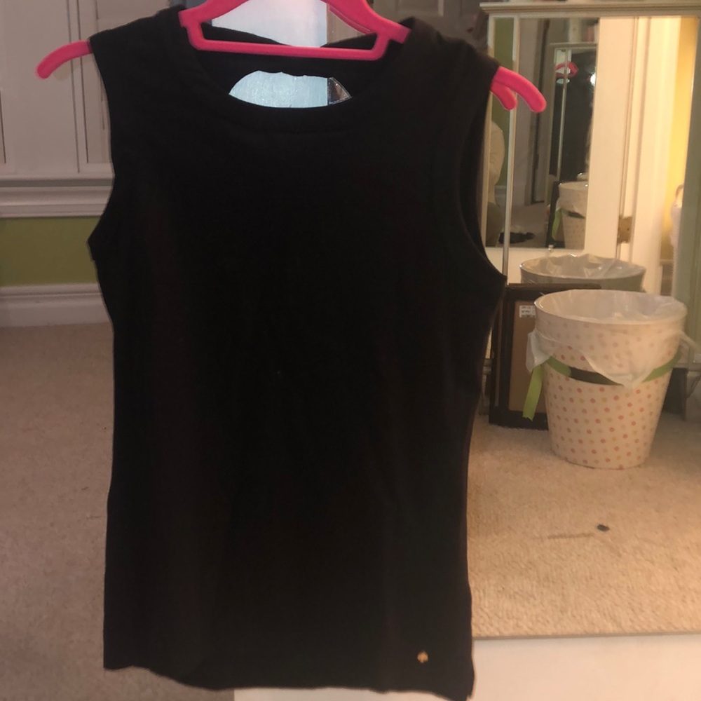 •Kate Spade Black Bow Tank•